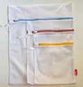 Perfect Choice mesh laundry bags in small, medium and large sizes with color-coded zippers