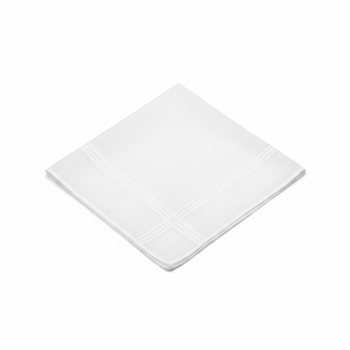 Men's White Handkerchief